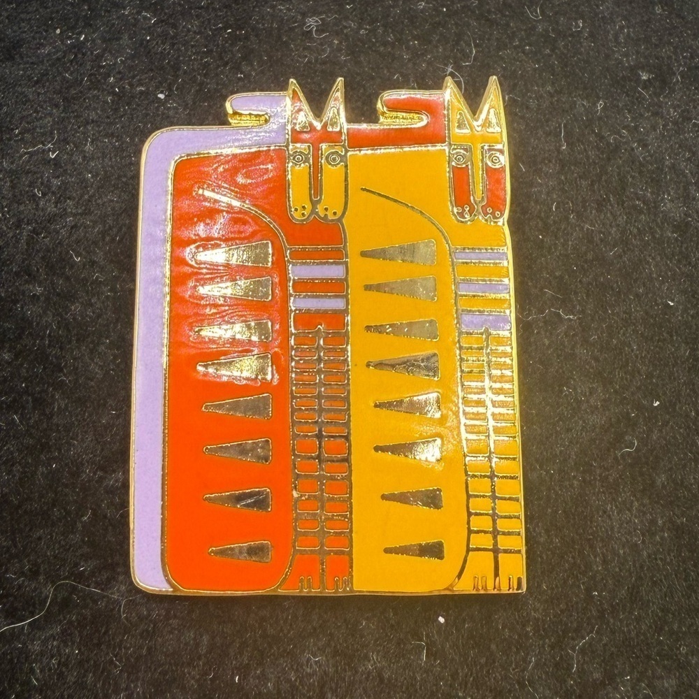 Laurel Burch “Egypticat” Enamel Brooch Pin
